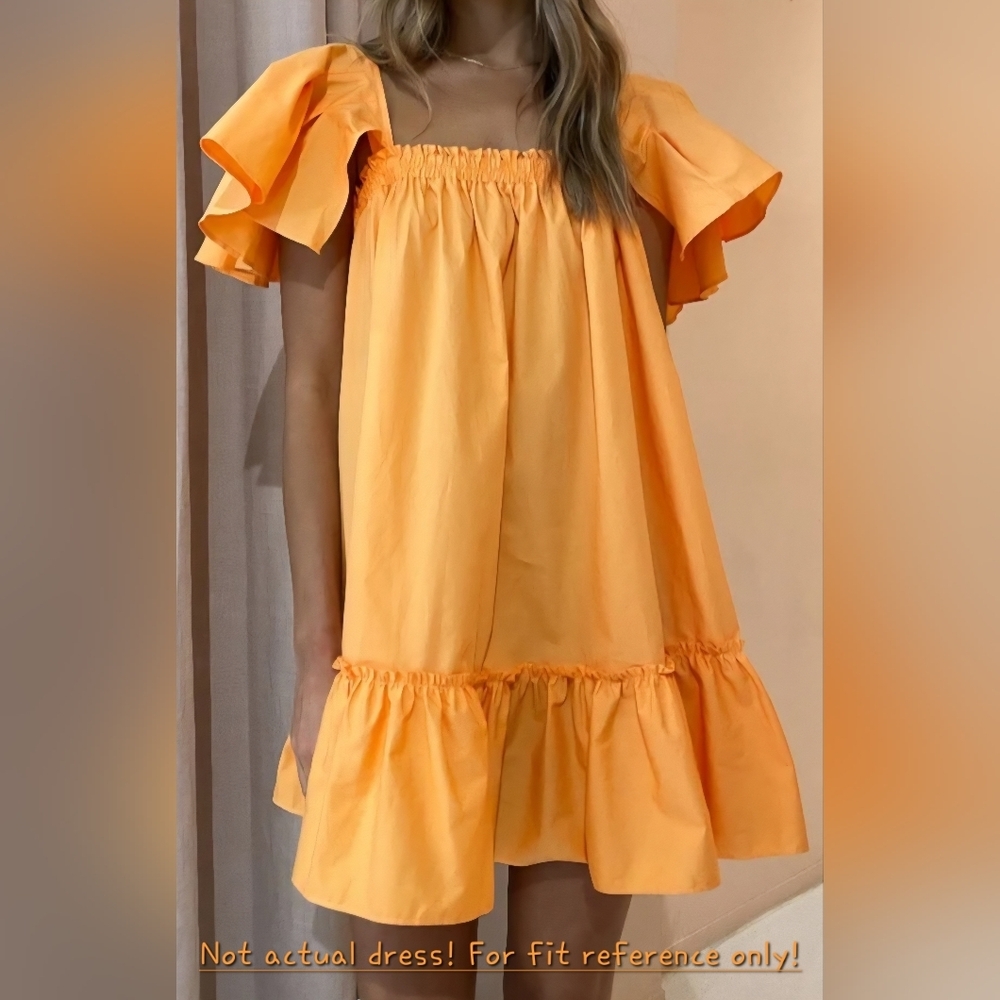 EC Cotton On Ruffle Sleeve Babydoll Mini Dress